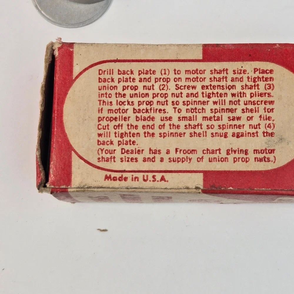 Vintage Veco Froom Aluminum Spinner 1-1/4